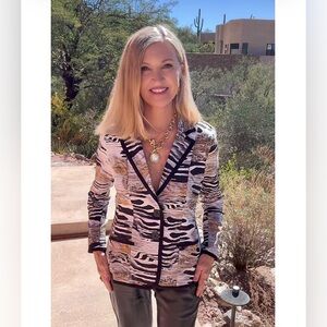 NWT Designer Abstract Blazer-S